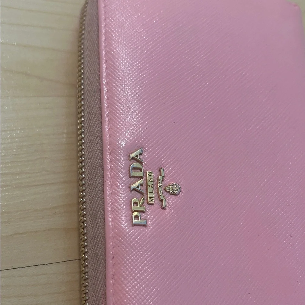 Prada Pink Zip-Around Wallet - Picture 2 of 6